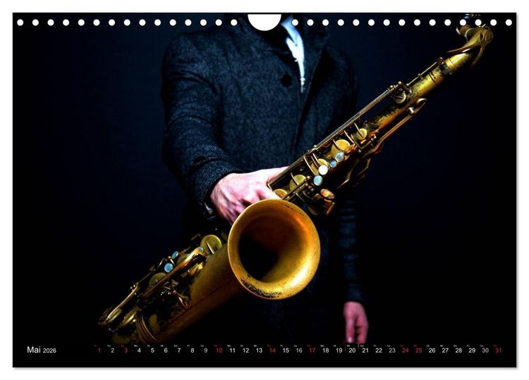 Produktbild: Klangbilder des Jazz (Wandkalender 2026 DIN A4 quer), CALVENDO Monatskalender