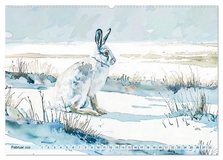 Produktbild: Eisige Polarkreise - Faszination der polaren Tierwelt (hochwertiger Premium Wandkalender 2026 DIN A2 quer), Kunstdruck in Hochglanz