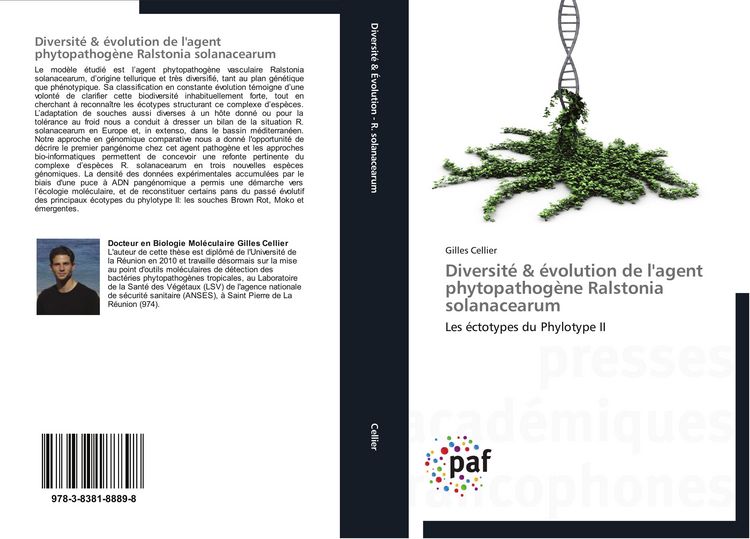 Produktbild: Diversit&eacute; & &eacute;volution de l'agent phytopathog&egrave;ne Ralstonia solanacearum