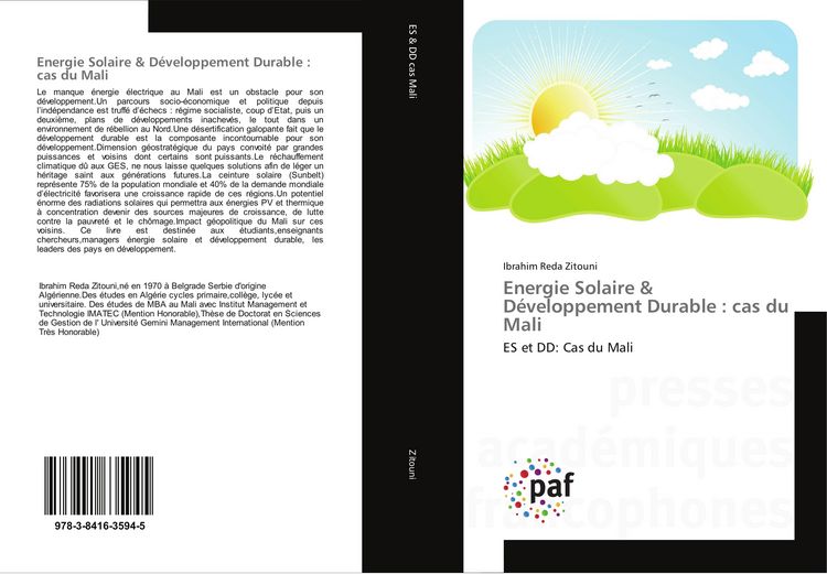Produktbild: Energie Solaire & D&eacute;veloppement Durable : cas du Mali