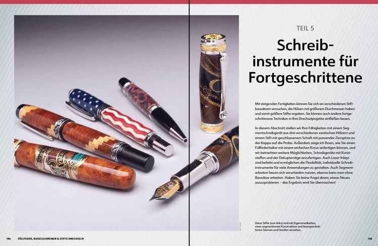 Produktbild: F&uuml;llfeder, Kugelschreiber & Stifte drechseln