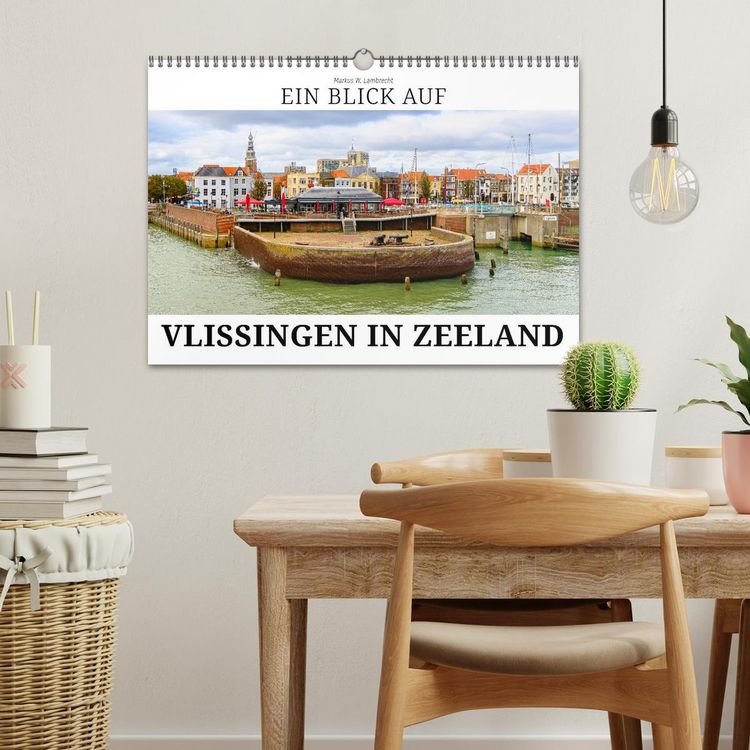 Produktbild: Ein Blick auf Vlissingen in Zeeland (Wandkalender 2026 DIN A3 quer), CALVENDO Monatskalender
