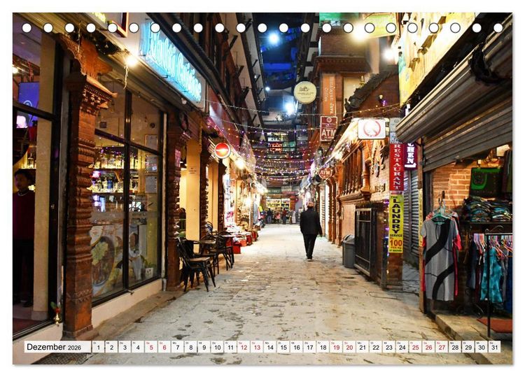 Produktbild: KATHMANDU, Nepals Hauptstadt (Tischkalender 2026 DIN A5 quer), CALVENDO Monatskalender