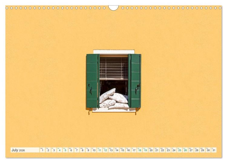 Produktbild: Burano and Minimalism (Wall Calendar 2026 DIN A3 landscape), CALVENDO 12 Month Wall Calendar