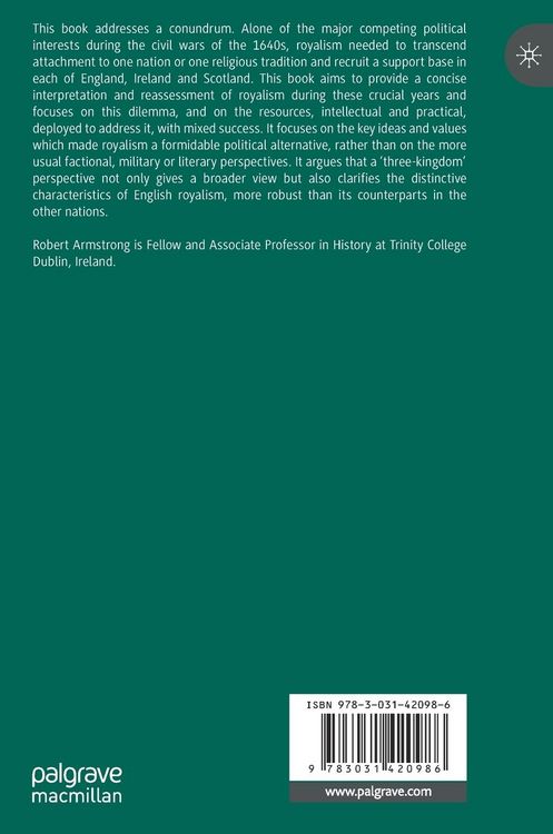 Produktbild: Royalism and the Three Stuart Kingdoms