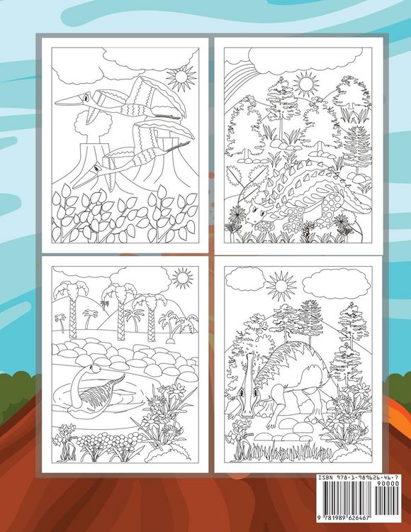 Produktbild: DINOSAURIOS Libro para colorear para ni&ntilde;os