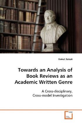 Produktbild: Babaii, E: Towards an analysis of Book Reviews as an Academi