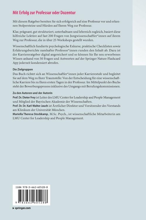 Produktbild: Mit Erfolg zur Professur oder Dozentur