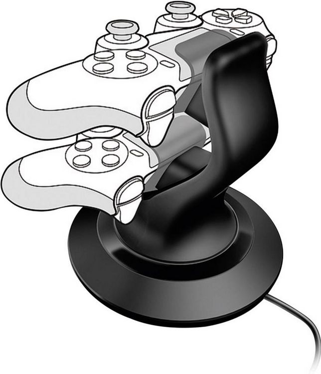 Produktbild: SPEEDLINK TWINDOCK Charging System with A/C Adapter - for PS4, black