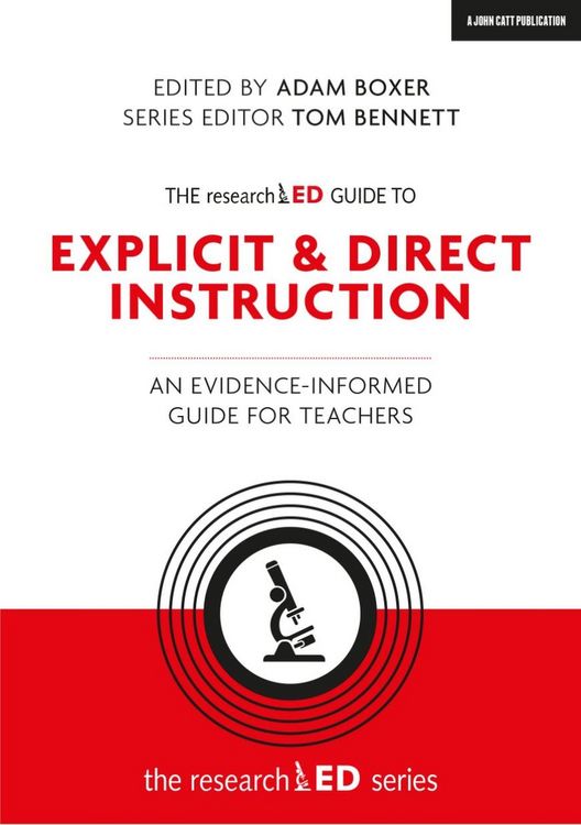 Produktbild: researchED Guide to Explicit and Direct Instruction: An evidence-informed guide for teachers