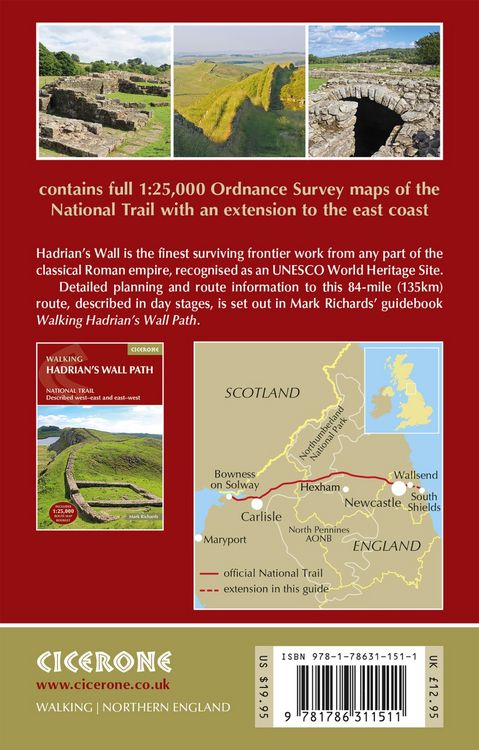 Produktbild: Hadrian's Wall Path Map Booklet