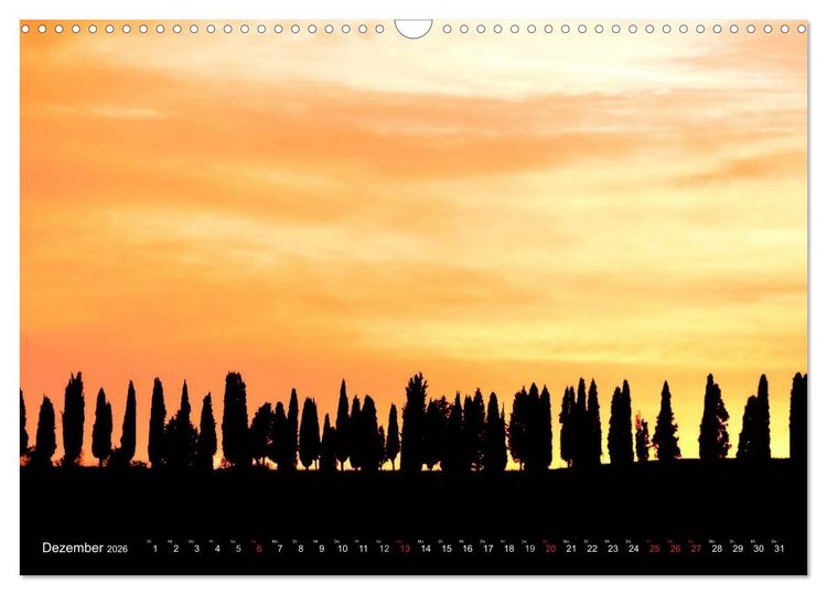 Produktbild: Toskana &ndash; Magie der Farben (Wandkalender 2026 DIN A3 quer), CALVENDO Monatskalender