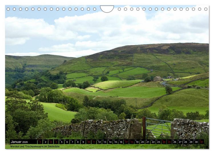 Produktbild: Traumhafte Yorkshire Dales (Wandkalender 2026 DIN A4 quer), CALVENDO Monatskalender