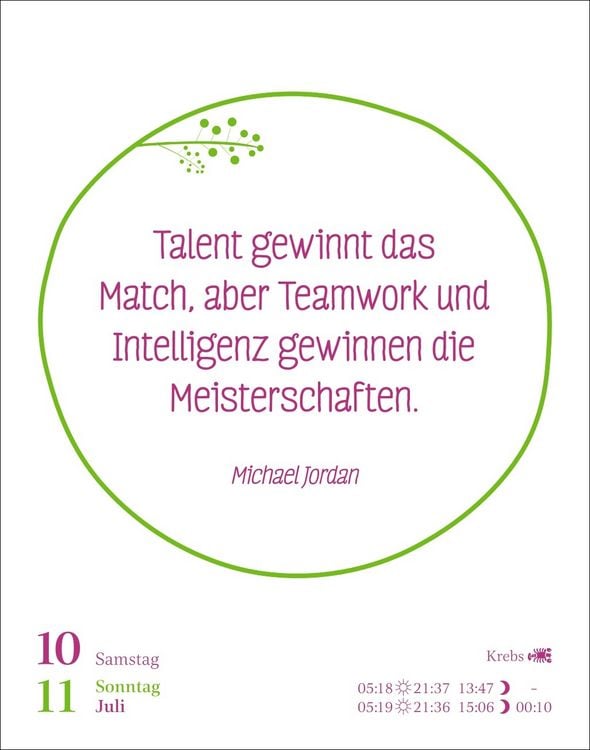 Produktbild: Heute ist dein Tag! Tagesabrei&szlig;kalender 2027 - 313 positive Zitate f&uuml;r 2027