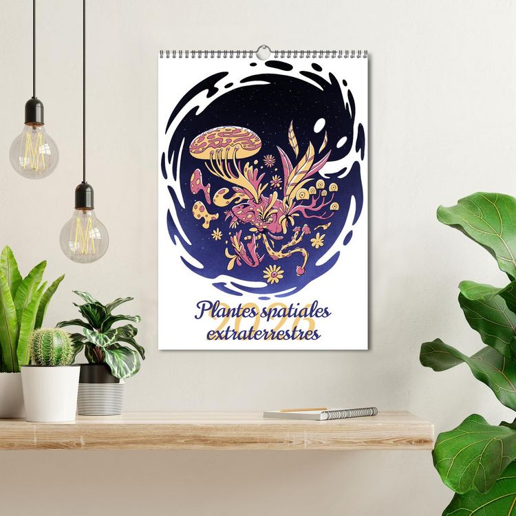 Produktbild: Plantes spatiales extraterrestres (Calendrier mural 2026 DIN A3 horizontal), CALVENDO calendrier mensuel