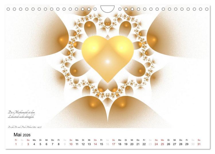 Produktbild: Mathematik - Grafiken und Zitate 2026 (Wandkalender 2026 DIN A4 quer), CALVENDO Monatskalender