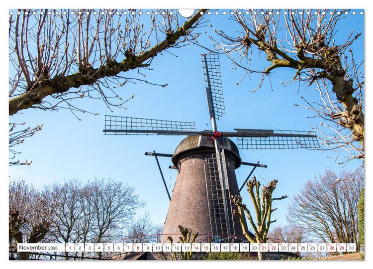 Produktbild: Besondere Windm&uuml;hlen am Niederrhein (Wandkalender 2026 DIN A3 quer), CALVENDO Monatskalender