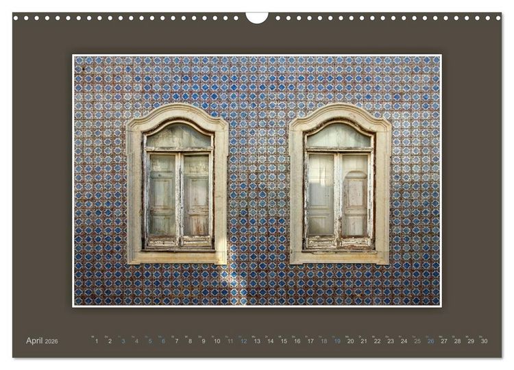 Produktbild: Azulejo-Fassaden in Portugal (Wandkalender 2026 DIN A3 quer), CALVENDO Monatskalender