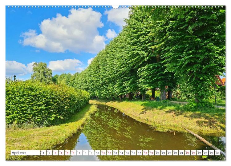 Produktbild: Boizenburg an der Elbe - Fliesenstadt im Dreil&auml;ndereck (Wandkalender 2026 DIN A2 quer), CALVENDO Monatskalender