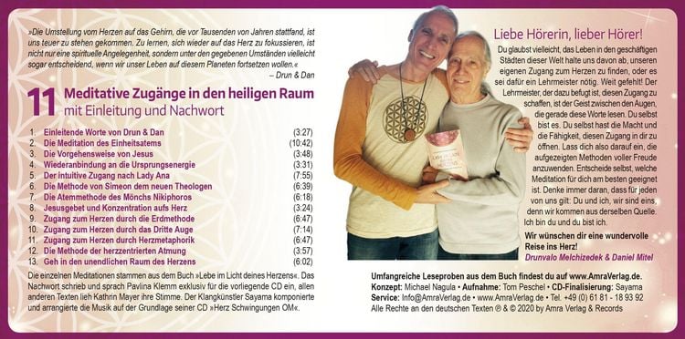 Produktbild: Lebe im Licht deines Herzens: Gef&uuml;hrte Meditationen f&uuml;r den Zugang in den heiligen Raum