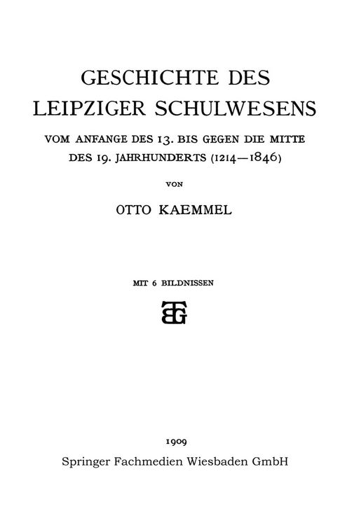 Produktbild: Geschichte des Leipziger Schulwesens