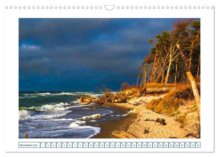 Produktbild: Der Weststrand am Dar&szlig; (Wandkalender 2026 DIN A3 quer), CALVENDO Monatskalender