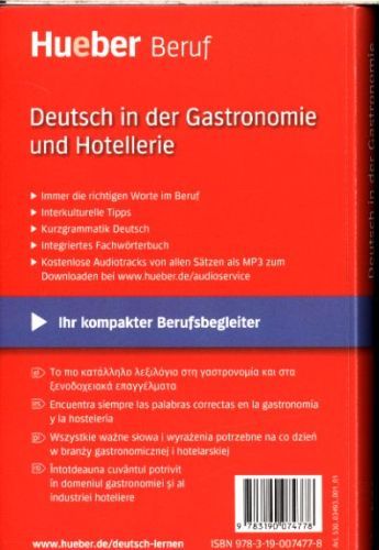 Produktbild: Deutsch in der Gastronomie und Hotellerie
