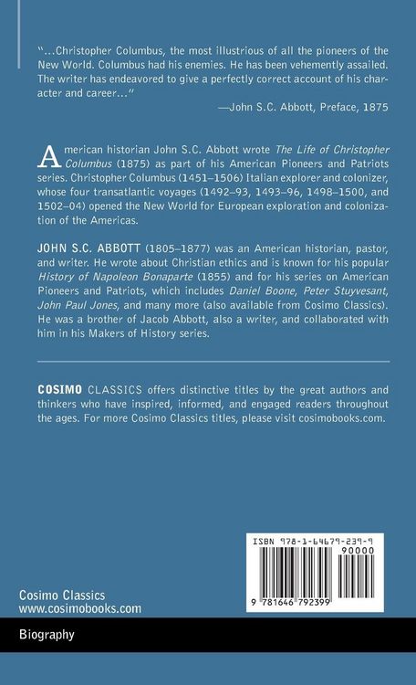 Produktbild: The Life of Christopher Columbus