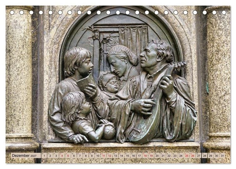 Produktbild: Hier war Martin Luther (Tischkalender 2027 DIN A5 quer), CALVENDO Monatskalender