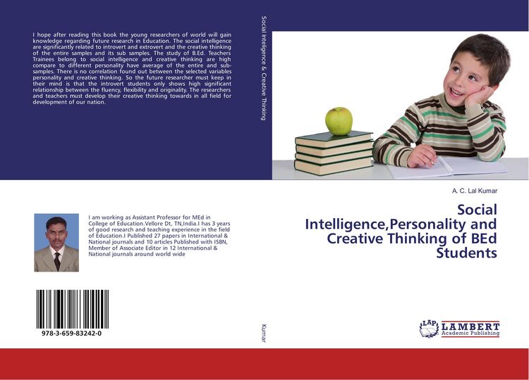 Produktbild: Social Intelligence,Personality and Creative Thinking of BEd Students