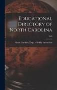 Produktbild: Educational Directory of North Carolina; 1940