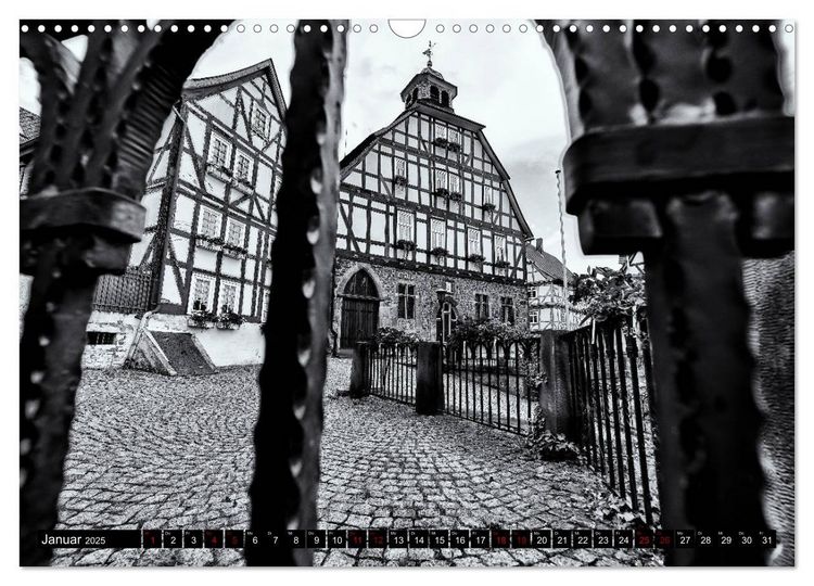 Ein Blick auf Homberg an der Efze (Wandkalender 2025 DIN A3 quer), CALVENDO Monatskalender