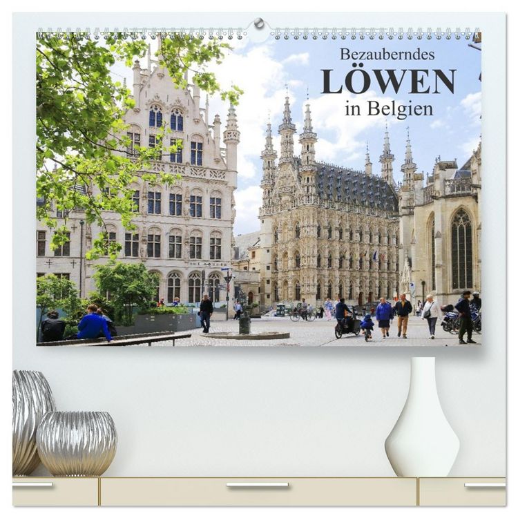 Produktbild: Bezauberndes L&ouml;wen in Belgien (hochwertiger Premium Wandkalender 2026 DIN A2 quer), Kunstdruck in Hochglanz
