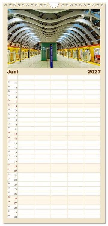 Produktbild: Familienplaner 2027 - Tokio - Tradition und Moderne mit 5 Spalten (Wandkalender, 21 x 45 cm) CALVENDO