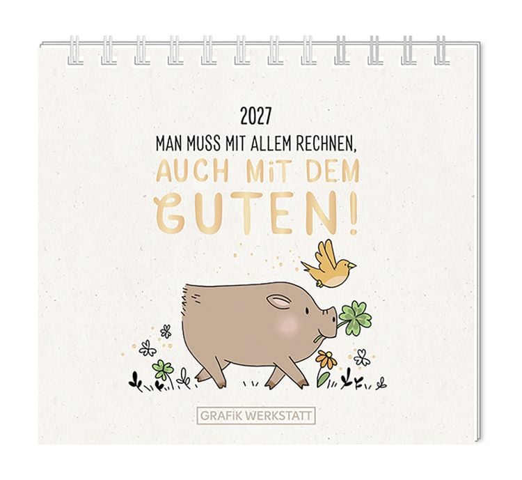 Produktbild: Mini-Kalender 2027 Man muss mit allem rechnen