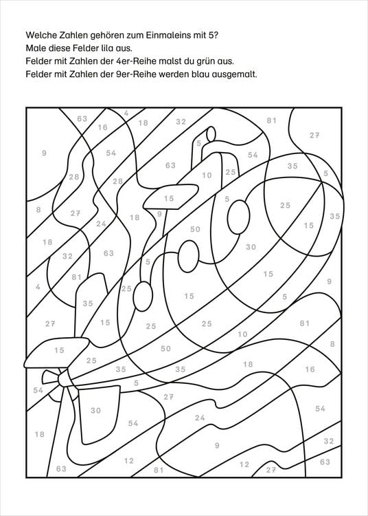 Produktbild: LERNSTERN. Mein Mathe-Malblock. Das kleine Einmaleins