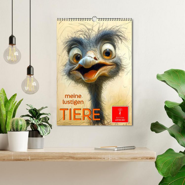 Produktbild: Meine lustigen Tiere (Wandkalender 2026 DIN A3 hoch), CALVENDO Monatskalender