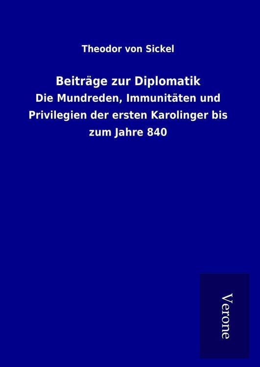 Produktbild: Beitr&auml;ge zur Diplomatik