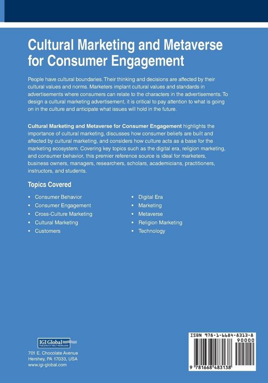 Produktbild: Cultural Marketing and Metaverse for Consumer Engagement