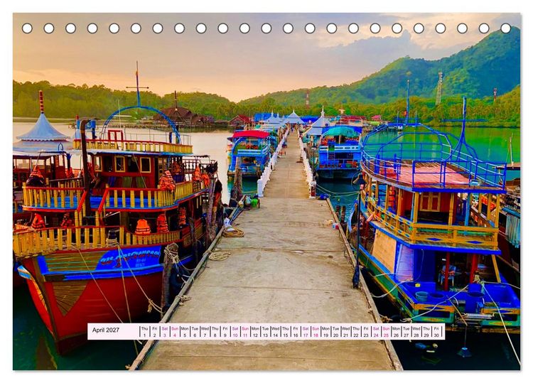 Produktbild: Silent Heart of Asia (Desk Calendar 2027 DIN A5 landscape), CALVENDO 12 Month DeskCalendar