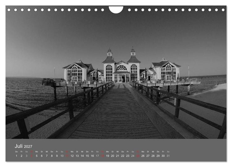 Produktbild: Ostsee - von schwarz bis wei&szlig; (Wandkalender 2027 DIN A4 quer), CALVENDO Monatskalender