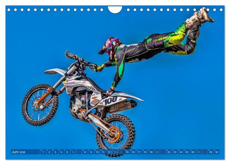 Produktbild: Motocross - mit vollem Risiko (Wandkalender 2026 DIN A4 quer), CALVENDO Monatskalender