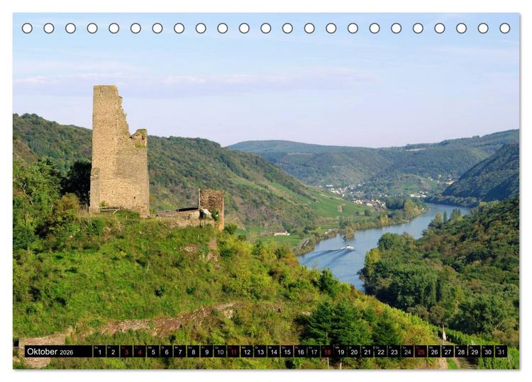 Produktbild: Entlang der Mosel (Tischkalender 2026 DIN A5 quer), CALVENDO Monatskalender