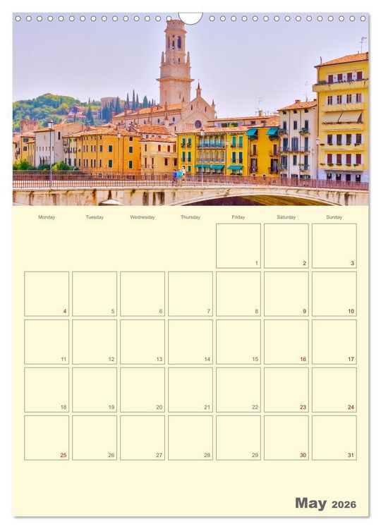 Produktbild: Romantic Northern Italy (Wall Calendar 2026 DIN A3 portrait), CALVENDO 12 Month Wall Calendar