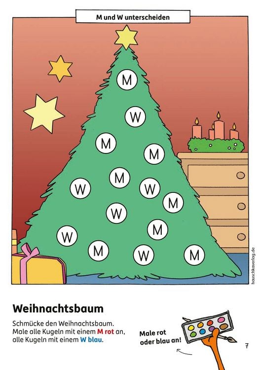 Produktbild: Weihnachtsr&auml;tsel &ndash; Kunterbunter Vorschulblock ab 5 Jahre