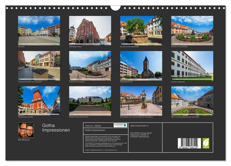 Produktbild: Gotha Impressionen (Wandkalender 2026 DIN A3 quer), CALVENDO Monatskalender