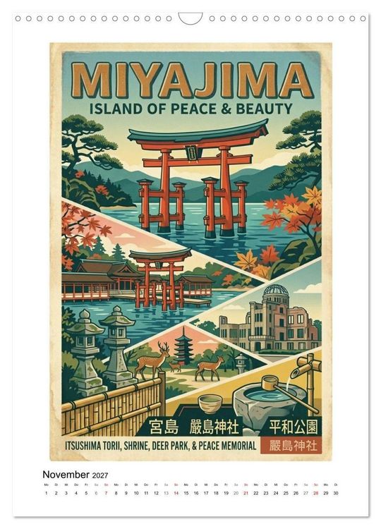 Produktbild: Sehnsucht Japan &ndash; Die Mid-Century Collection (Wandkalender 2027 DIN A3 hoch), CALVENDO Monatskalender