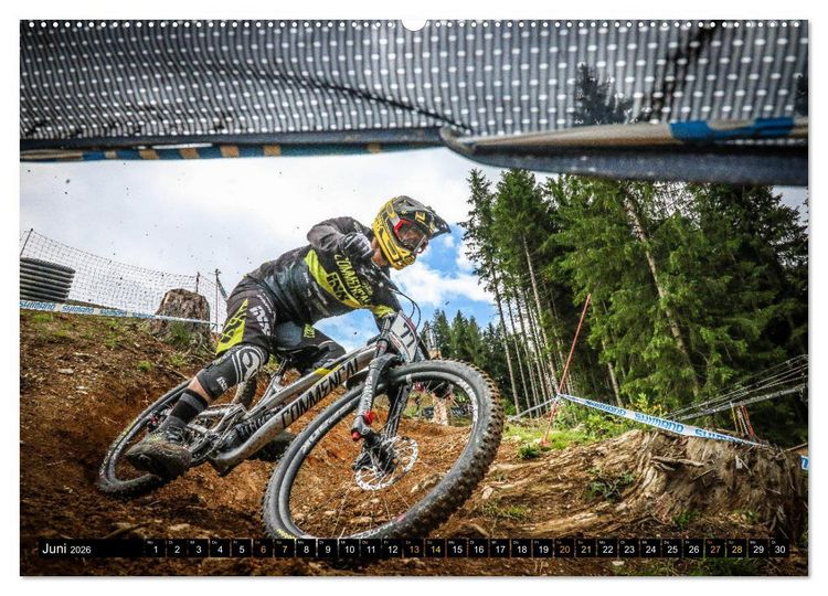 Produktbild: Downhill Racing (hochwertiger Premium Wandkalender 2026 DIN A2 quer), Kunstdruck in Hochglanz