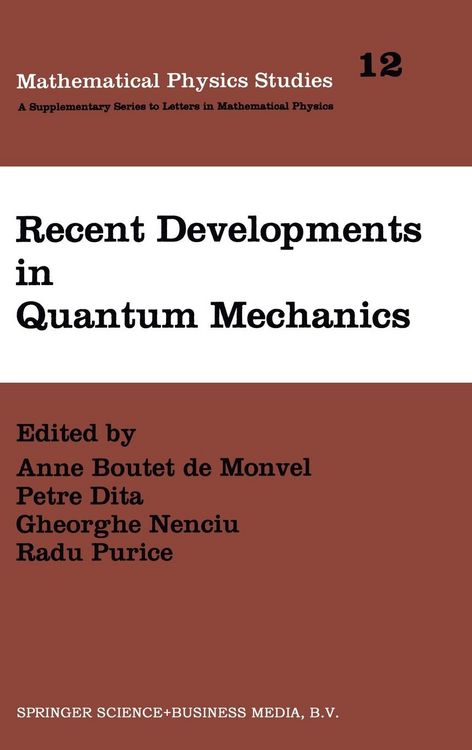 Produktbild: Recent Developments in Quantum Mechanics