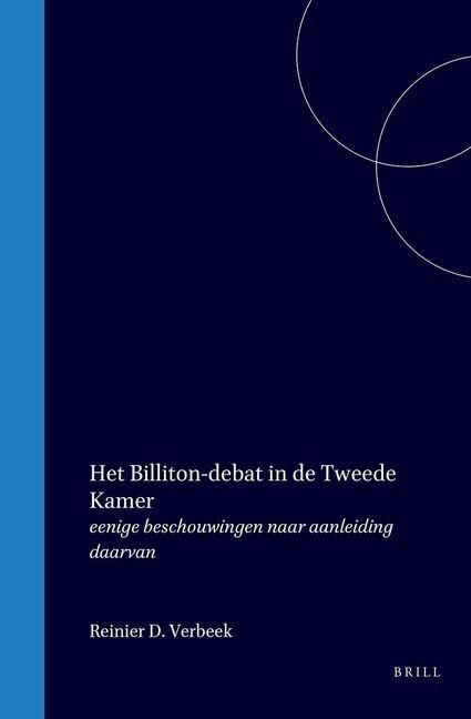 Produktbild: Het Billiton-Debat in de Tweede Kamer